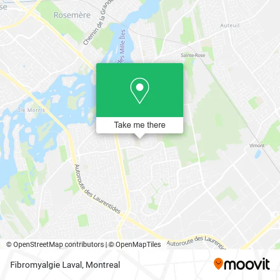 Fibromyalgie Laval map