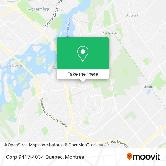 Corp 9417-4034 Quebec map