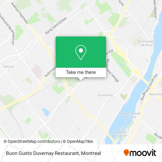 Buon Gusto Duvernay Restaurant map