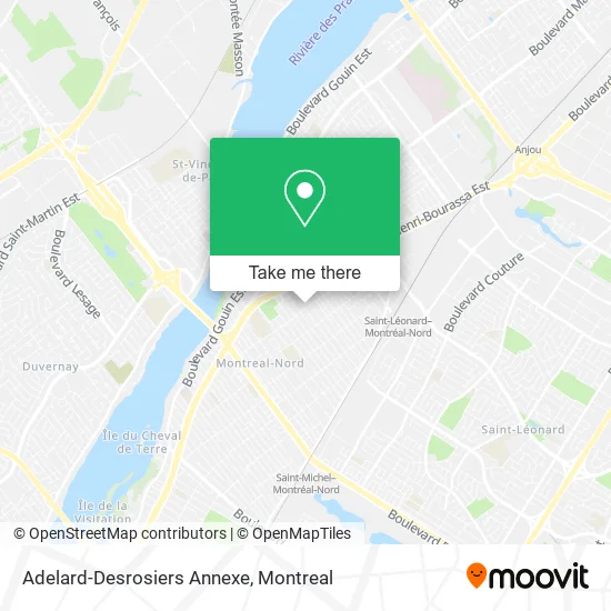 Adelard-Desrosiers Annexe map