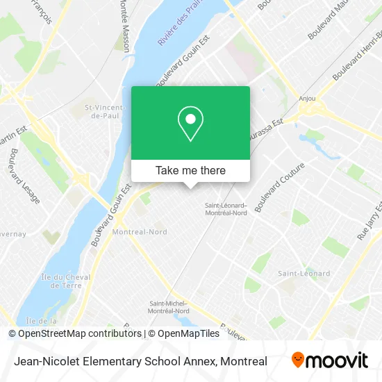 Jean-Nicolet Elementary School Annex map