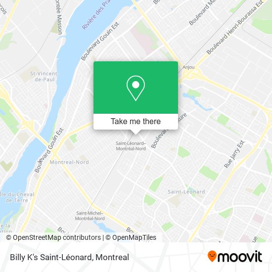 Billy K's Saint-Léonard map