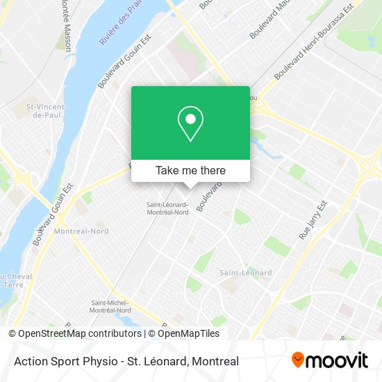 Action Sport Physio - St. Léonard map