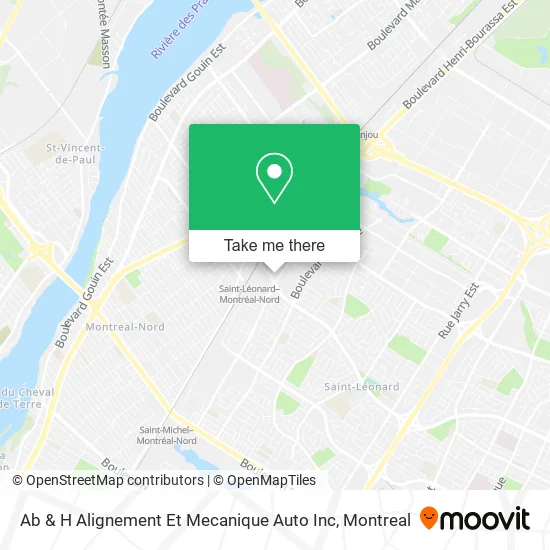 Ab & H Alignement Et Mecanique Auto Inc map