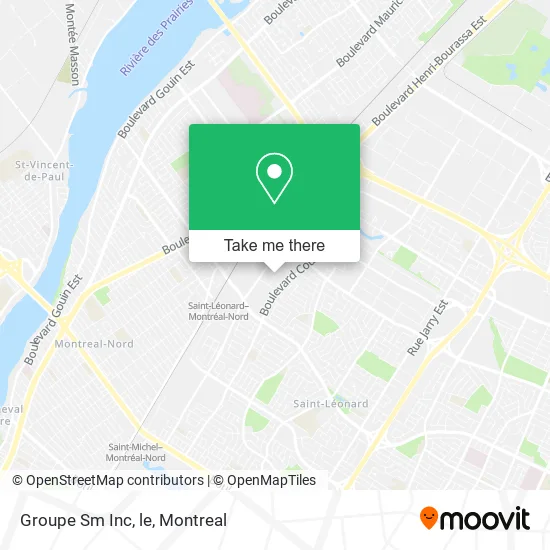 Groupe Sm Inc, le map