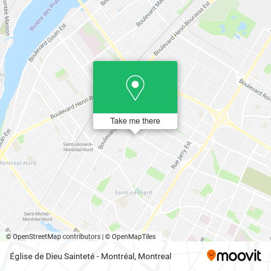 Église de Dieu Sainteté - Montréal map