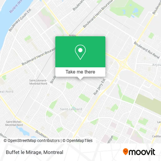 Buffet le Mirage map