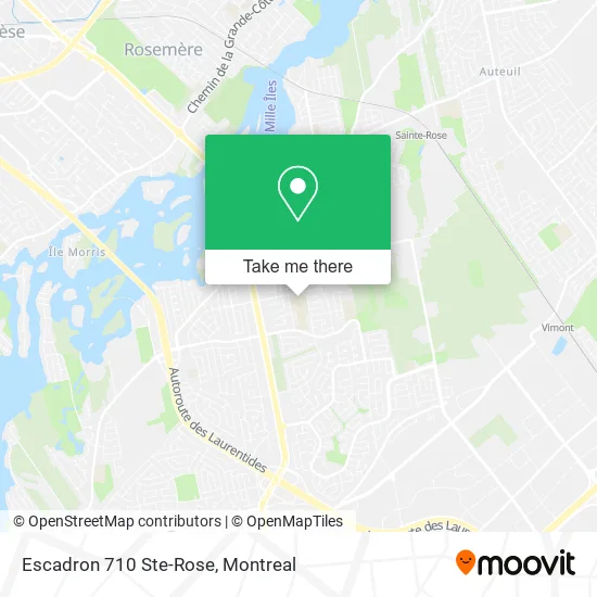 Escadron 710 Ste-Rose map