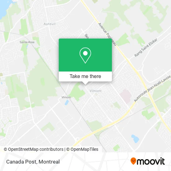 Canada Post map