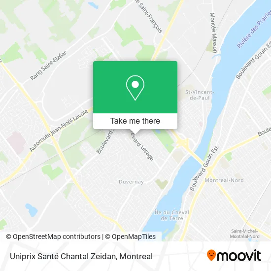 Uniprix Santé Chantal Zeidan map