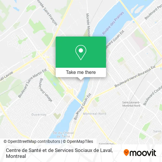 Centre de Santé et de Services Sociaux de Laval map