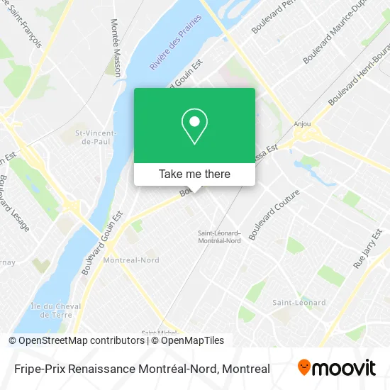 Fripe-Prix Renaissance Montréal-Nord map