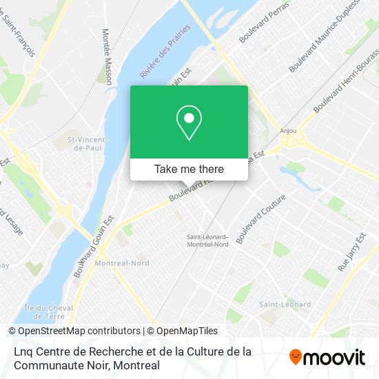 Lnq Centre de Recherche et de la Culture de la Communaute Noir map