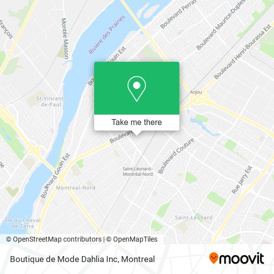 Boutique de Mode Dahlia Inc map