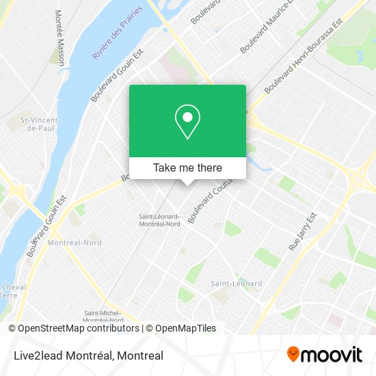 Live2lead Montréal map