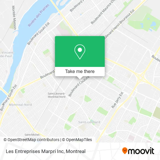 Les Entreprises Marpri Inc map