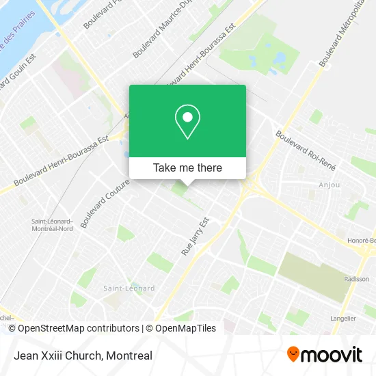 Jean Xxiii Church map