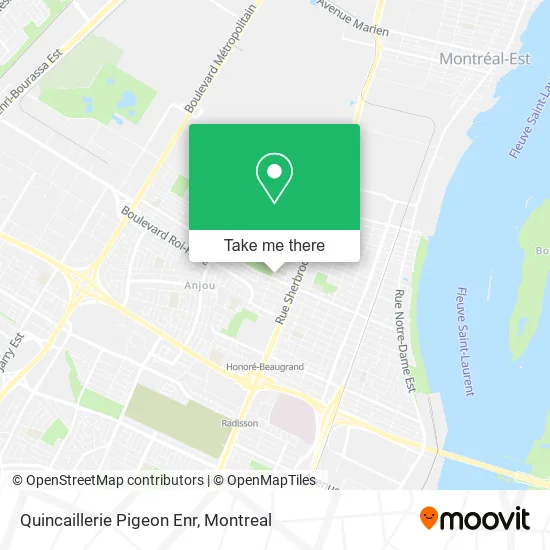 Quincaillerie Pigeon Enr map