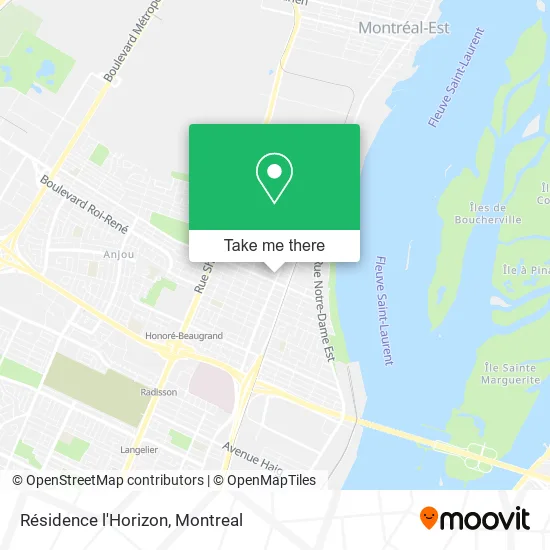 Résidence l'Horizon map