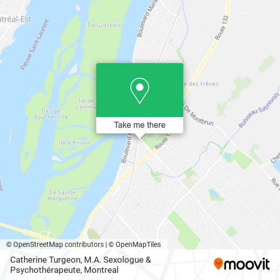 Catherine Turgeon, M.A. Sexologue & Psychothérapeute map