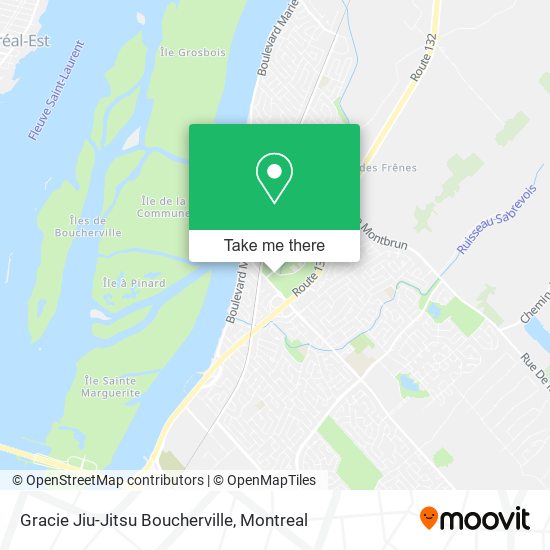 Gracie Jiu-Jitsu Boucherville map