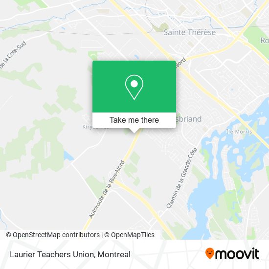 Laurier Teachers Union map