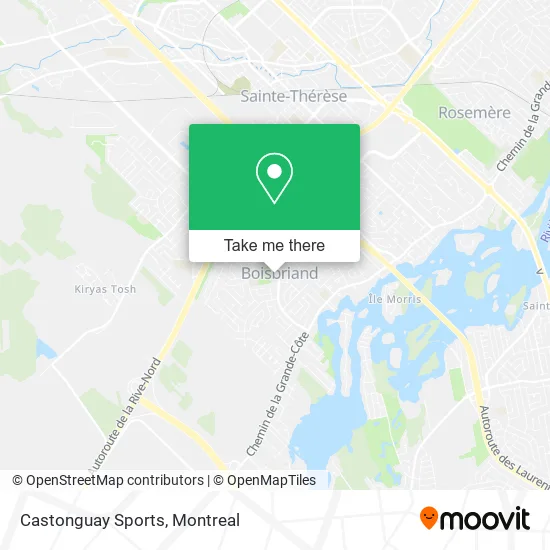 Castonguay Sports map