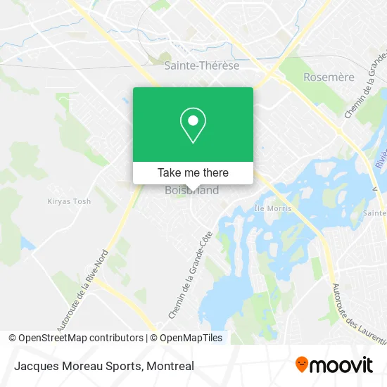 Jacques Moreau Sports map