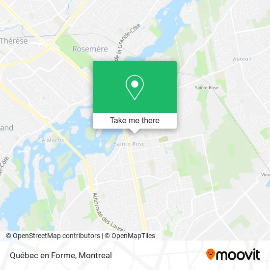 Québec en Forme map