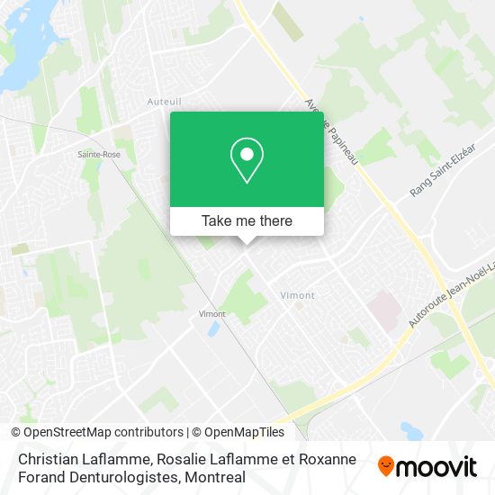 Christian Laflamme, Rosalie Laflamme et Roxanne Forand Denturologistes map