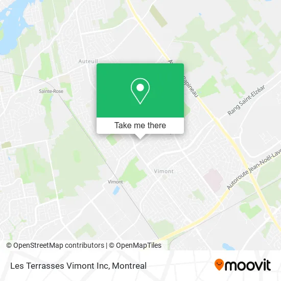 Les Terrasses Vimont Inc map