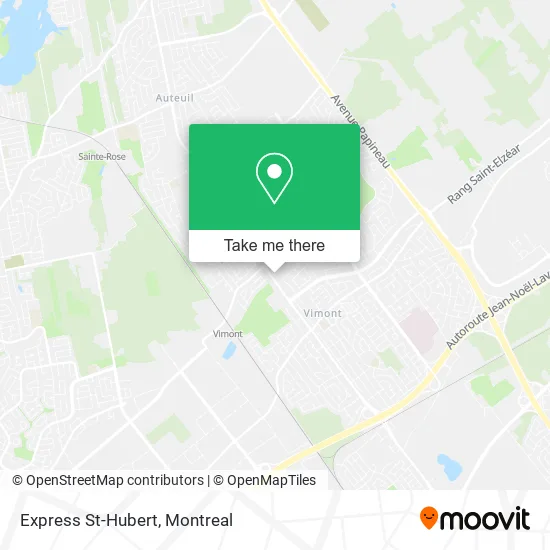 Express St-Hubert map