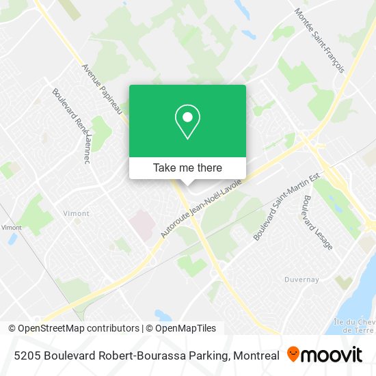 5205 Boulevard Robert-Bourassa Parking map