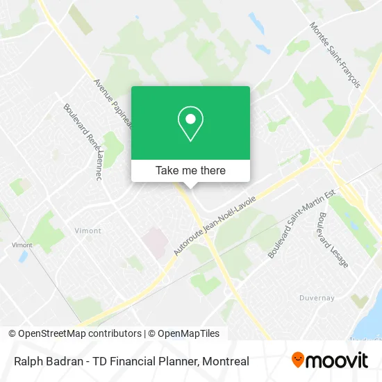 Ralph Badran - TD Financial Planner map