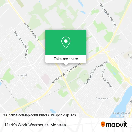 Mark's Work Wearhouse map