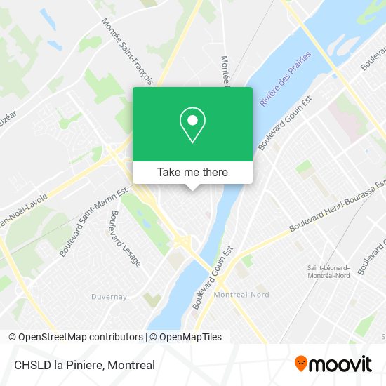 CHSLD la Piniere map