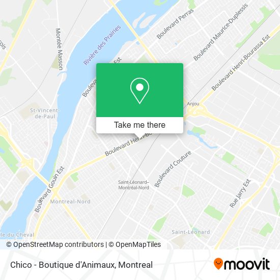 Chico - Boutique d'Animaux map