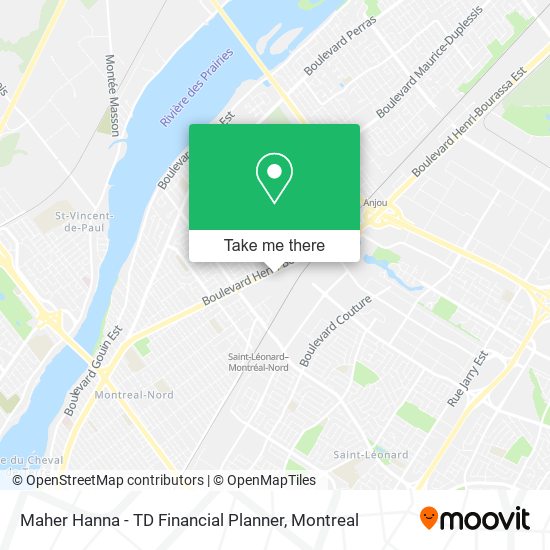 Maher Hanna - TD Financial Planner map