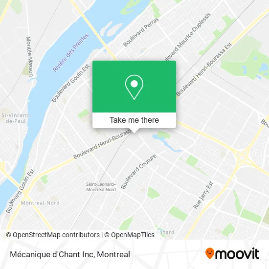 Mécanique d'Chant Inc map