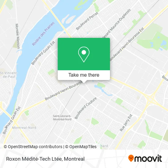 Roxon Médité-Tech Ltée map