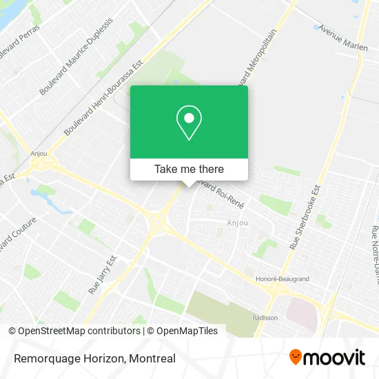 Remorquage Horizon map