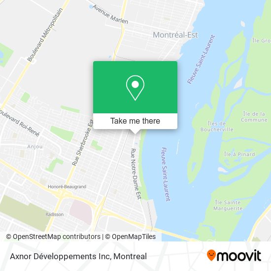 Axnor Développements Inc map