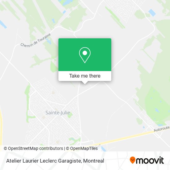 Atelier Laurier Leclerc Garagiste map