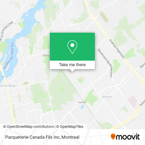 Parqueterie Canada Fils Inc map