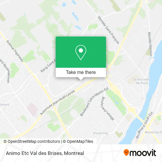 Animo Etc Val des Brises map