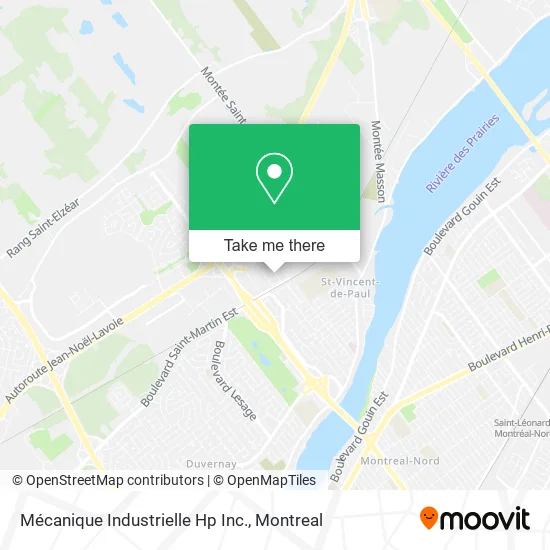 Mécanique Industrielle Hp Inc. map