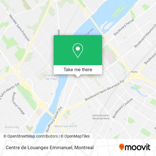 Centre de Louanges Emmanuel map