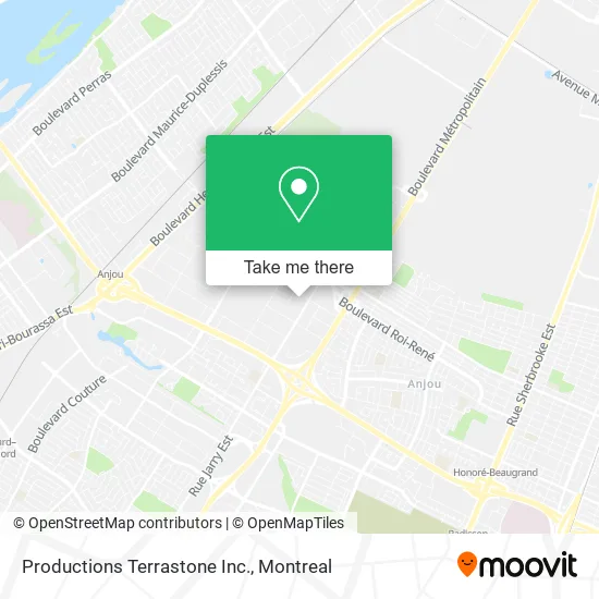 Productions Terrastone Inc. map