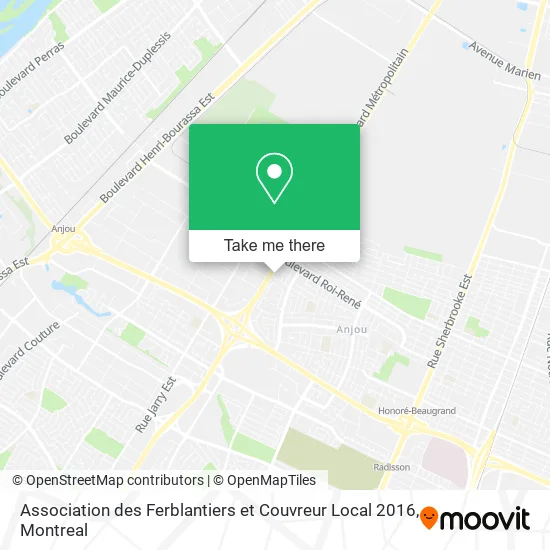 Association des Ferblantiers et Couvreur Local 2016 map