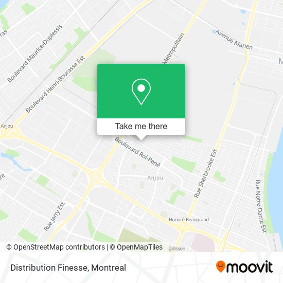 Distribution Finesse map